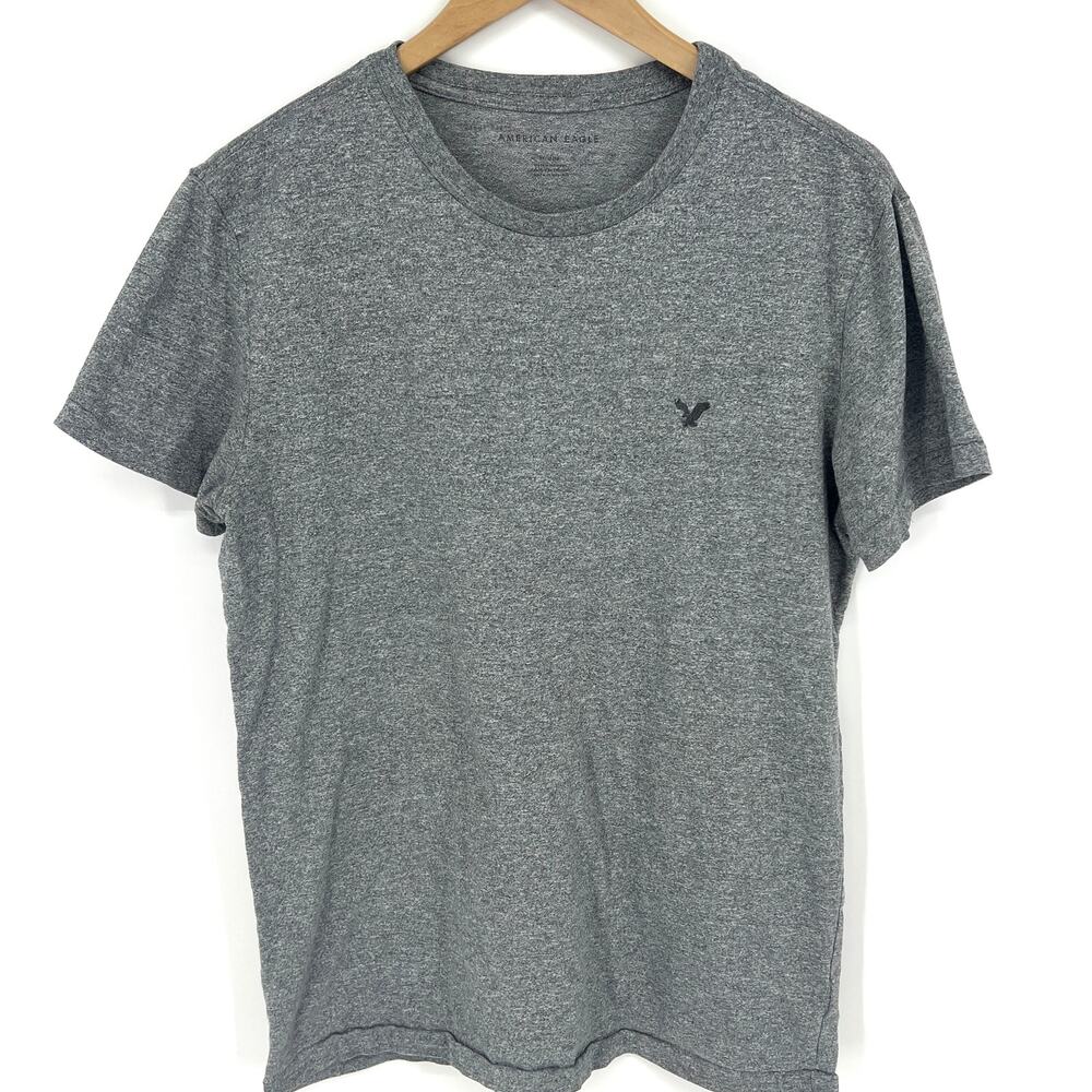 American Eagle Unisex Gray Basic Lightweight T Shirt Size M